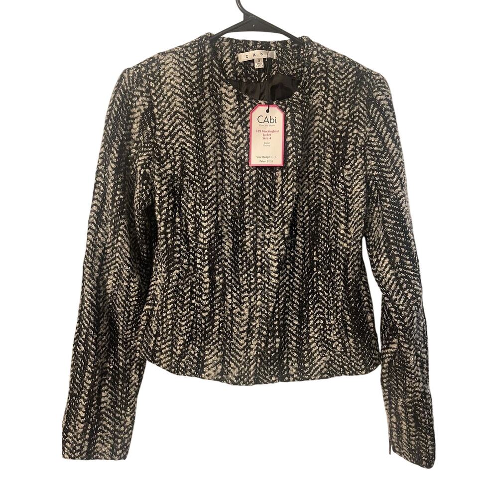 Cabi Jacket Women's 4~Style 529 Over The Moon Tweed Mockingbird Osprey Moto NEW